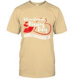 Womens Funny, International Kissing Day, International Kissing Day V Neck T Shirt T-Shirt