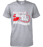 Womens Funny, International Kissing Day, International Kissing Day V Neck T Shirt Premium Men's T-Shirt