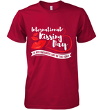 Womens Funny, International Kissing Day, International Kissing Day V Neck T Shirt Premium Men's T-Shirt