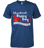 Womens Funny, International Kissing Day, International Kissing Day V Neck T Shirt Premium Men's T-Shirt
