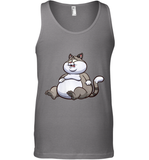 Womens Fat Cat Funny Chubby Cat  International Cat Day V Neck T Shirt Tank Top