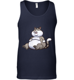 Womens Fat Cat Funny Chubby Cat  International Cat Day V Neck T Shirt Tank Top