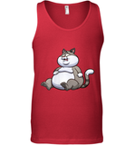 Womens Fat Cat Funny Chubby Cat  International Cat Day V Neck T Shirt Tank Top