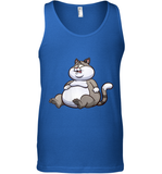 Womens Fat Cat Funny Chubby Cat  International Cat Day V Neck T Shirt Tank Top