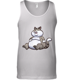 Womens Fat Cat Funny Chubby Cat  International Cat Day V Neck T Shirt Tank Top