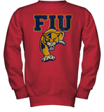 Womens FIU Panthers College NCAA PPFIU01 V Neck T Shirt Youth Sweatshirt