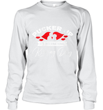 Womens Funny, International Kissing Day, Pucker UP it's V Neck T Shirt Long Sleeve T-Shirt