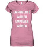 Womens Empowered Women Empower Women T Shirt Women's V-Neck T-Shirt
