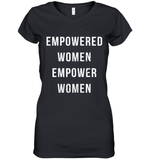 Womens Empowered Women Empower Women T Shirt Women's V-Neck T-Shirt