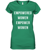 Womens Empowered Women Empower Women T Shirt Women's V-Neck T-Shirt