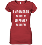 Womens Empowered Women Empower Women T Shirt Women's V-Neck T-Shirt