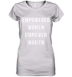 Womens Empowered Women Empower Women T Shirt Women's V-Neck T-Shirt