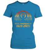 Womens 19th Amendment 1920 2020 Women's Right To Vote Retro Sunset V Neck T Shirt Women's T-Shirt