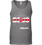 Womens England Flag Football Supporter Sports Gifts V Neck T Shirt Tank Top