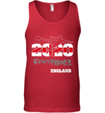 Womens England Flag Football Supporter Sports Gifts V Neck T Shirt Tank Top