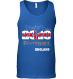 Womens England Flag Football Supporter Sports Gifts V Neck T Shirt Tank Top