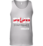 Womens England Flag Football Supporter Sports Gifts V Neck T Shirt Tank Top