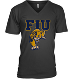 Womens FIU Panthers College NCAA PPFIU01 V Neck T Shirt V-Neck T-Shirt