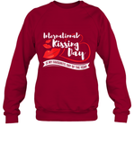 Womens Funny, International Kissing Day, International Kissing Day V Neck T Shirt Sweatshirt