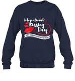 Womens Funny, International Kissing Day, International Kissing Day V Neck T Shirt Sweatshirt