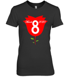 Womens Happy International Women's Day shirt for Youth Women  Back Tank Top Premium Women's T-Shirt