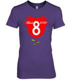 Womens Happy International Women's Day shirt for Youth Women  Back Tank Top Premium Women's T-Shirt