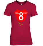 Womens Happy International Women's Day shirt for Youth Women  Back Tank Top Premium Women's T-Shirt