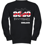 Womens England Flag Football Supporter Sports Gifts V Neck T Shirt Youth Sweatshirt