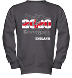 Womens England Flag Football Supporter Sports Gifts V Neck T Shirt Youth Sweatshirt