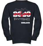 Womens England Flag Football Supporter Sports Gifts V Neck T Shirt Youth Sweatshirt