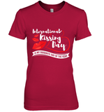 Womens Funny, International Kissing Day, International Kissing Day V Neck T Shirt Premium Women's T-Shirt