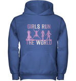 Womens Girls Run The World  International Women's Day Feminist V Neck T Shirt Youth Hoodie