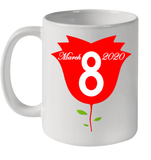 Womens Happy International Women's Day shirt for Youth Women  Back Tank Top Ceramic Mug 11oz